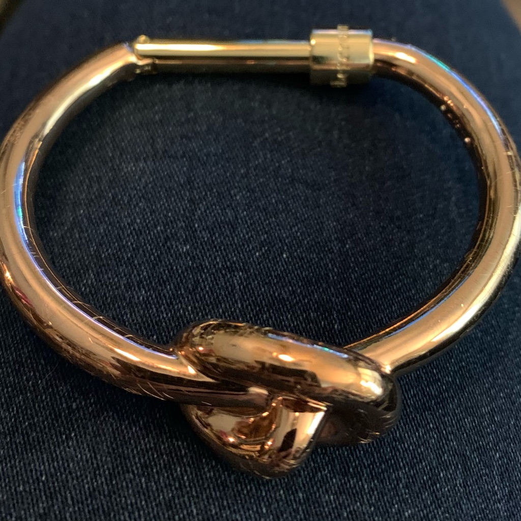 Abercrombie And Fitch Rose Goldtone Knot Statement Bracelet